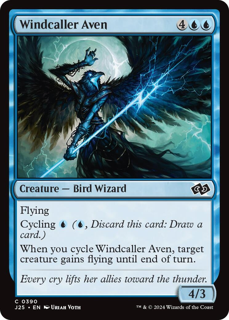 Image for Windcaller Aven (390) [Foundations Jumpstart] - Magic: The Gathering