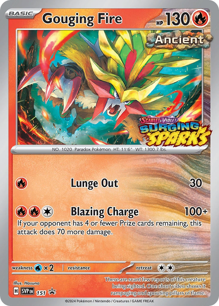Image for Gouging Fire - 151 (151) [SV: Scarlet & Violet Promo Cards] - Pokemon