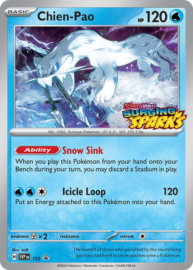 Image for Chien-Pao - 152 (152) [SV: Scarlet & Violet Promo Cards] - Pokemon