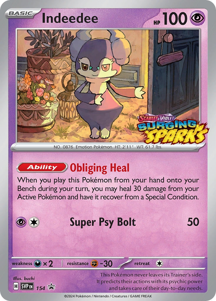 Image for Indeedee - 154 (154) [SV: Scarlet & Violet Promo Cards] - Pokemon