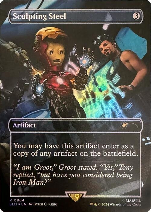 Image for Sculpting Steel (Rainbow Foil) (864) [Secret Lair Drop Series] - Magic: The Gathering