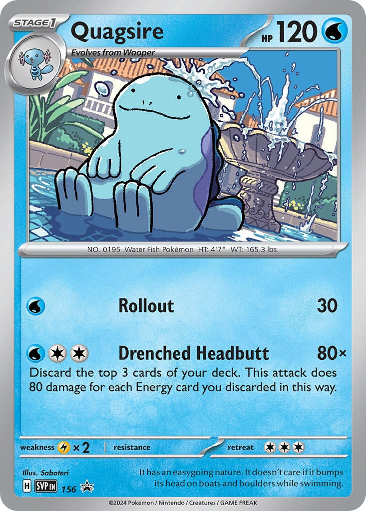 Image for Quagsire - 156 (156) [SV: Scarlet & Violet Promo Cards] - Pokemon