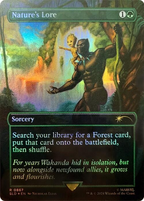 Image for Nature's Lore (867) (Rainbow Foil) (867) [Secret Lair Drop Series] - Magic: The Gathering
