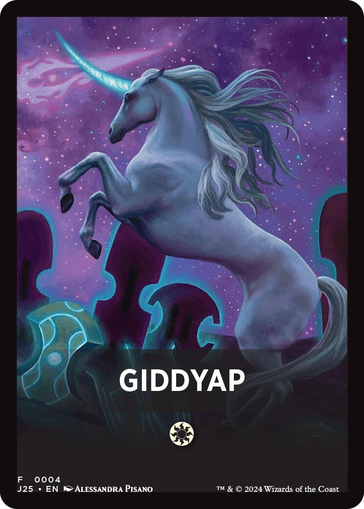 Image for Giddyap Theme Card (4) [Foundations Jumpstart] - Magic: The Gathering