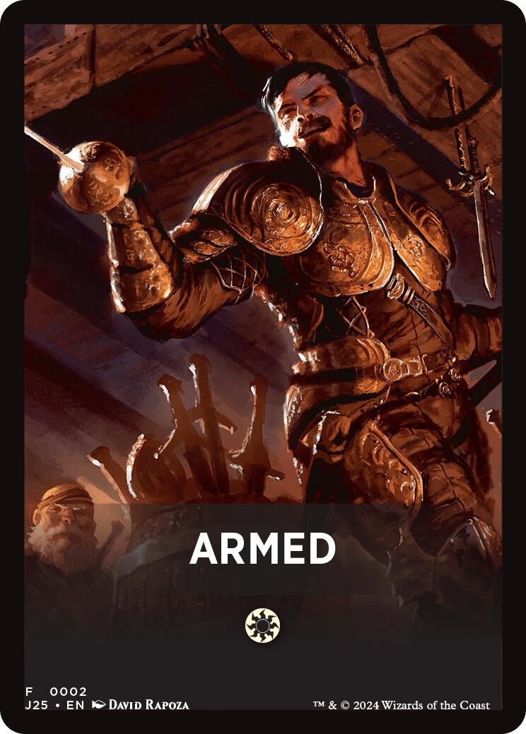 Image for Armed Theme Card (2) [Foundations Jumpstart] - Magic: The Gathering