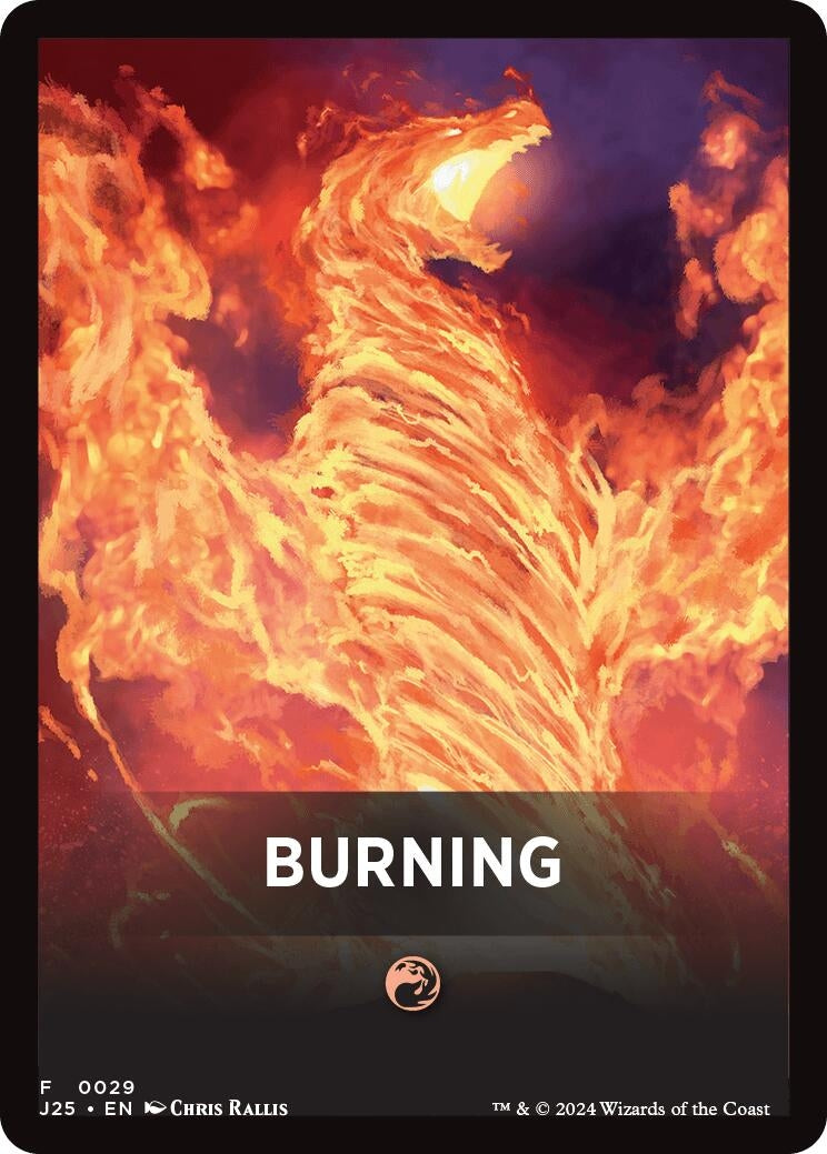 Image for Burning Theme Card (29) [Foundations Jumpstart] - Magic: The Gathering