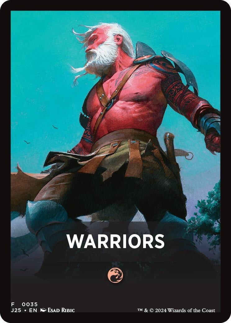 Image for Warriors Theme Card (35) [Foundations Jumpstart] - Magic: The Gathering