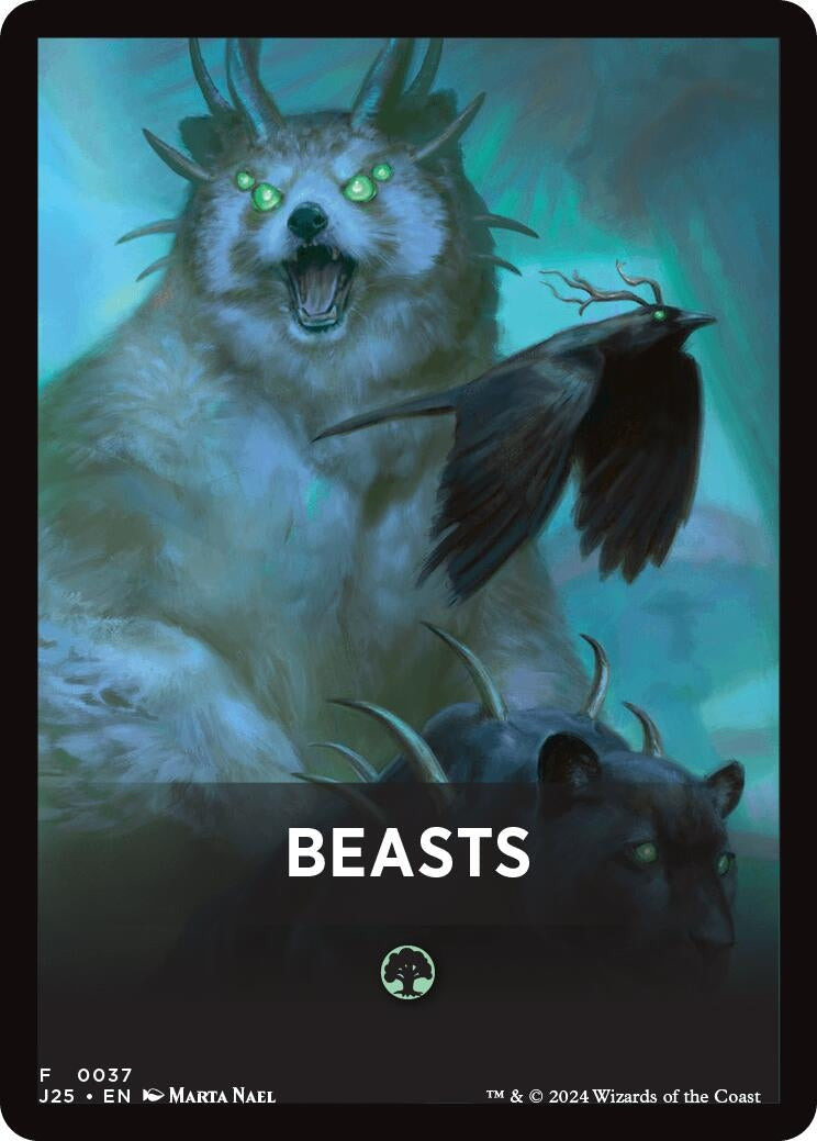 Image for Beasts Theme Card (37) [Foundations Jumpstart] - Magic: The Gathering