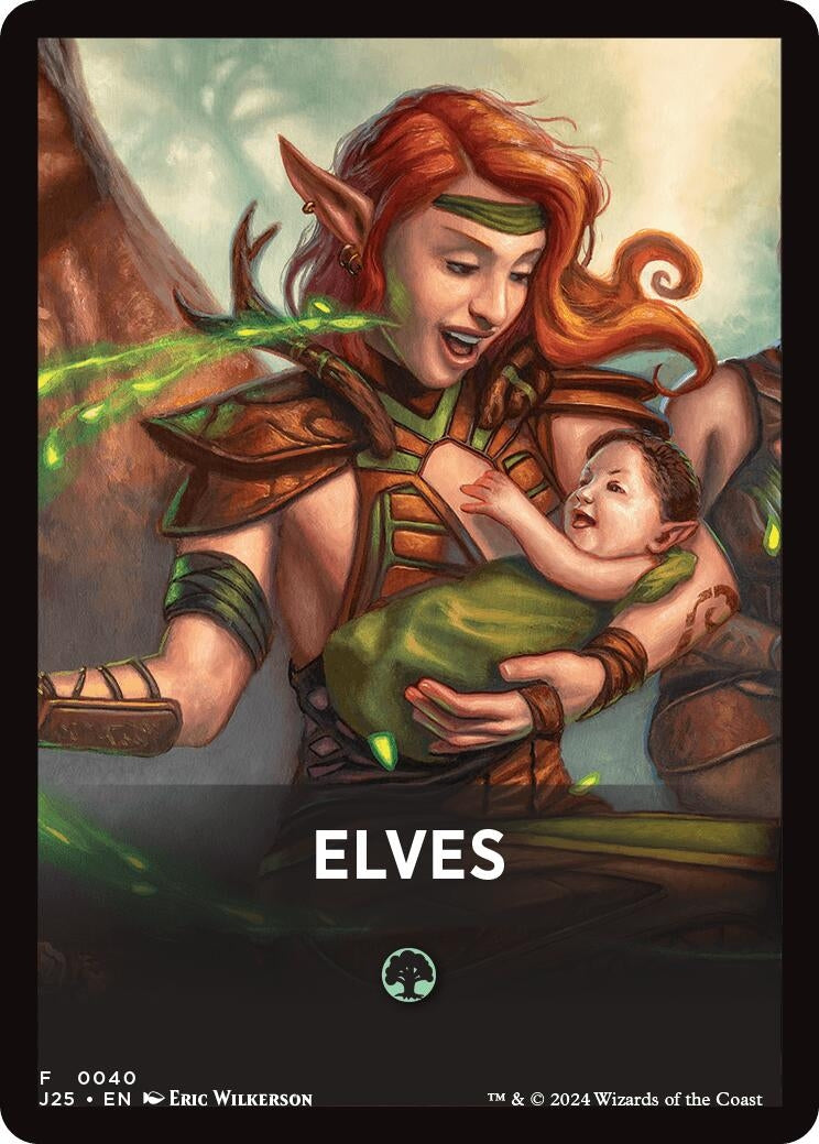 Image for Elves Theme Card (40) [Foundations Jumpstart] - Magic: The Gathering