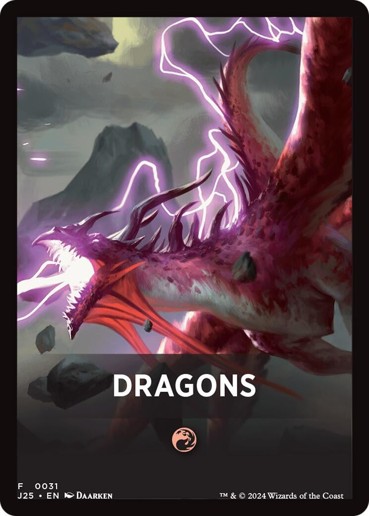 Image for Dragons Theme Card (31) [Foundations Jumpstart] - Magic: The Gathering
