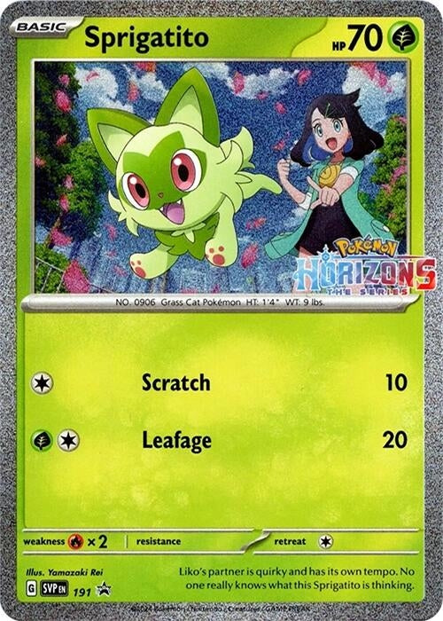 Image for Sprigatito - 191 (191) [SV: Scarlet & Violet Promo Cards] - Pokemon