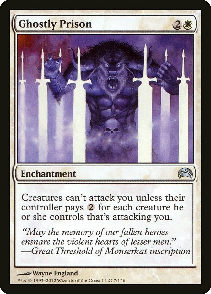 Image for Ghostly Prison (7) [Planechase 2012] - Magic: The Gathering