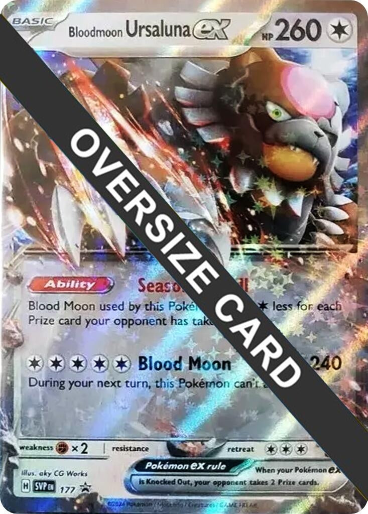 Image for Bloodmoon Ursaluna ex - 177 (141/167) [Jumbo Cards] - Pokemon