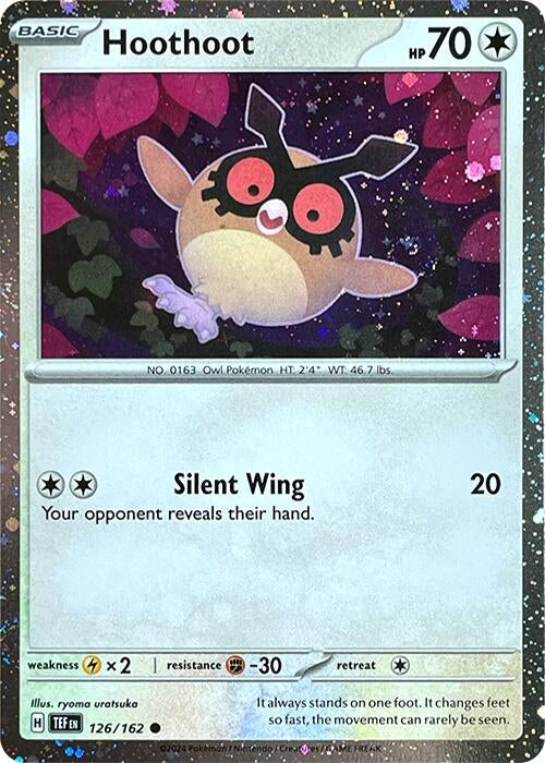 Image for Hoothoot - 126 (Cosmos Holo) (126/162) [SV: Scarlet & Violet Promo Cards] - Pokemon