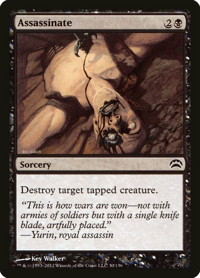 Image for Assassinate (30) [Planechase 2012] - Magic: The Gathering