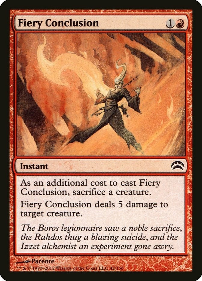 Image for Fiery Conclusion (42) [Planechase 2012] - Magic: The Gathering
