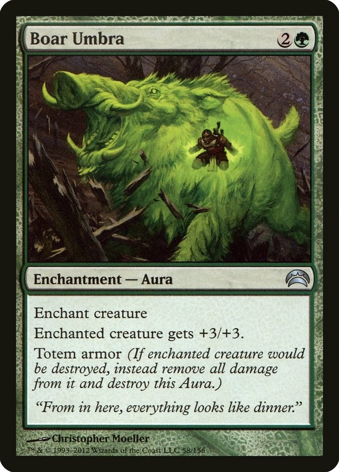 Image for Boar Umbra (58) [Planechase 2012] - Magic: The Gathering