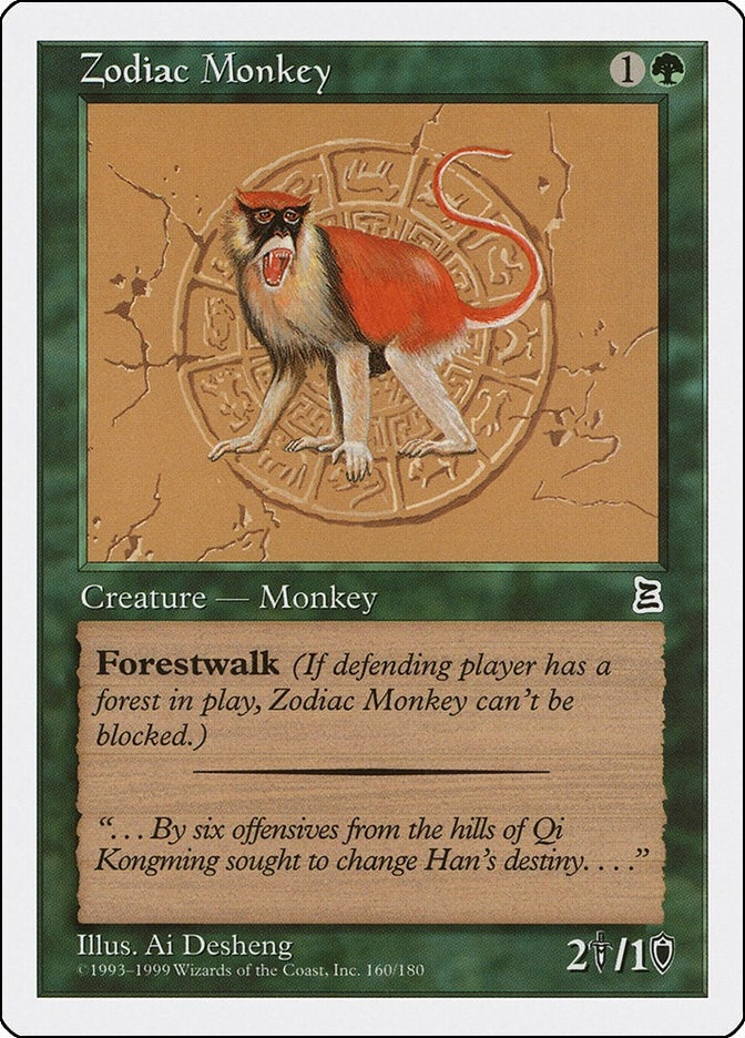 Image for Zodiac Monkey (160) [Portal Three Kingdoms] - Magic: The Gathering