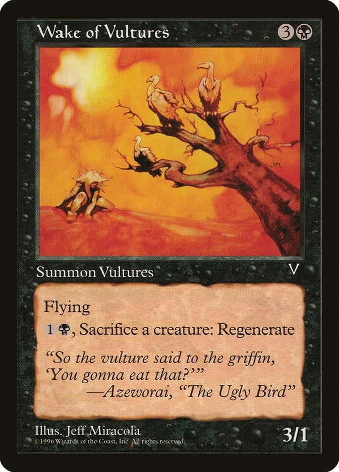 Image for Wake of Vultures [Visions] - Magic: The Gathering