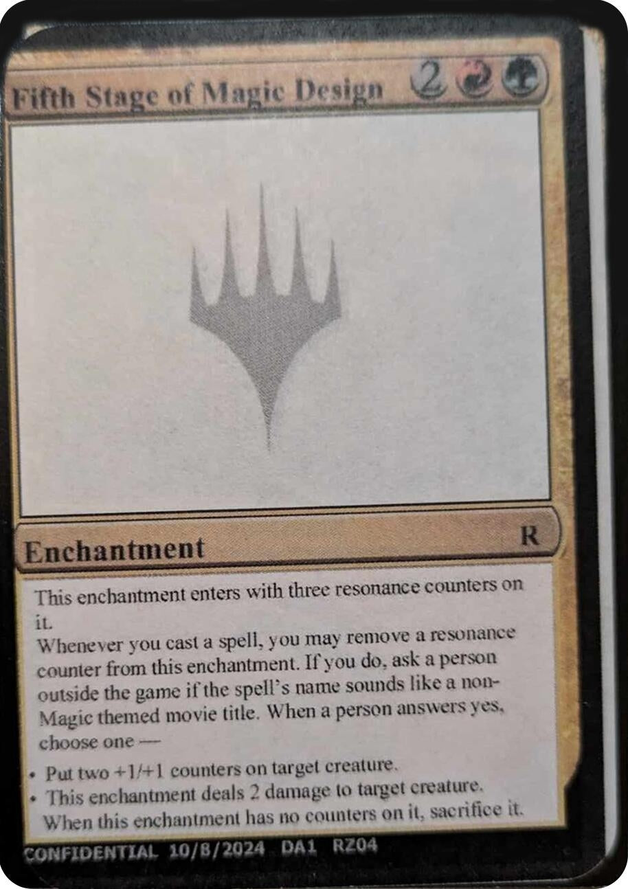 Image for Fifth Stage of Magic Design [Un-Known Event Playtest Cards] - Magic: The Gathering
