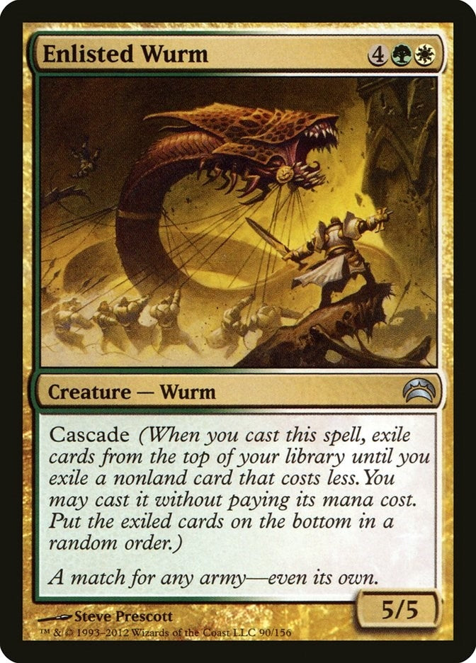 Image for Enlisted Wurm (90) [Planechase 2012] - Magic: The Gathering
