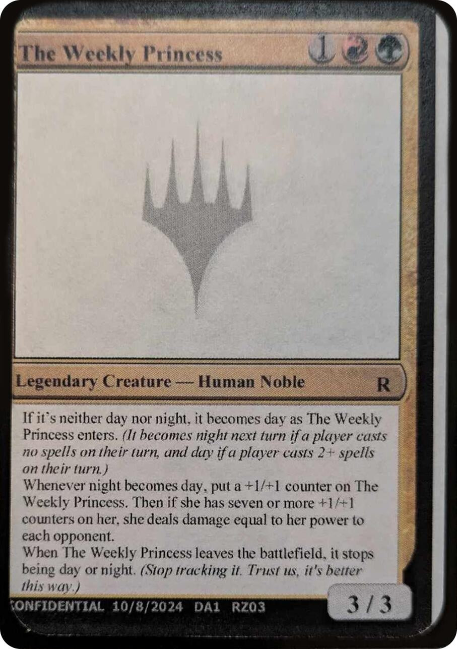 Image for The Weekly Princess [Un-Known Event Playtest Cards] - Magic: The Gathering