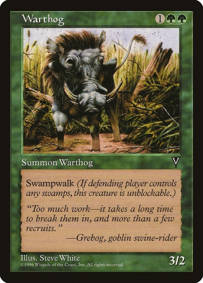 Image for Warthog [Visions] - Magic: The Gathering