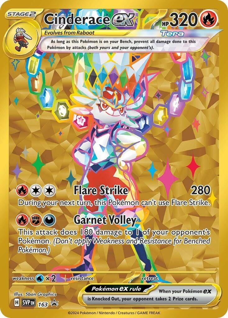 Image for Cinderace ex - 163 (163) [SV: Scarlet & Violet Promo Cards] - Pokemon