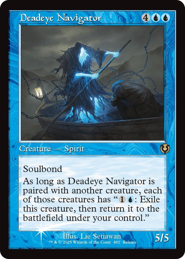 Image for Deadeye Navigator (Retro Frame) (492) [Launch Party & Release Event Promos] - Magic: The Gathering