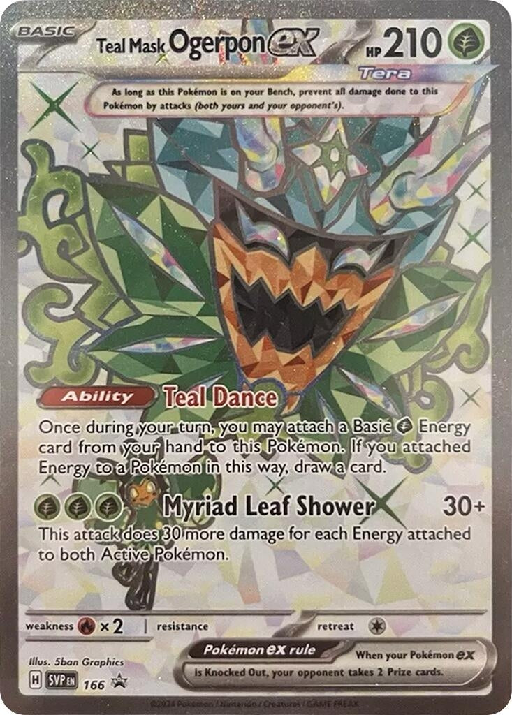 Image for Teal Mask Ogerpon ex - 166 (166) [SV: Scarlet & Violet Promo Cards] - Pokemon