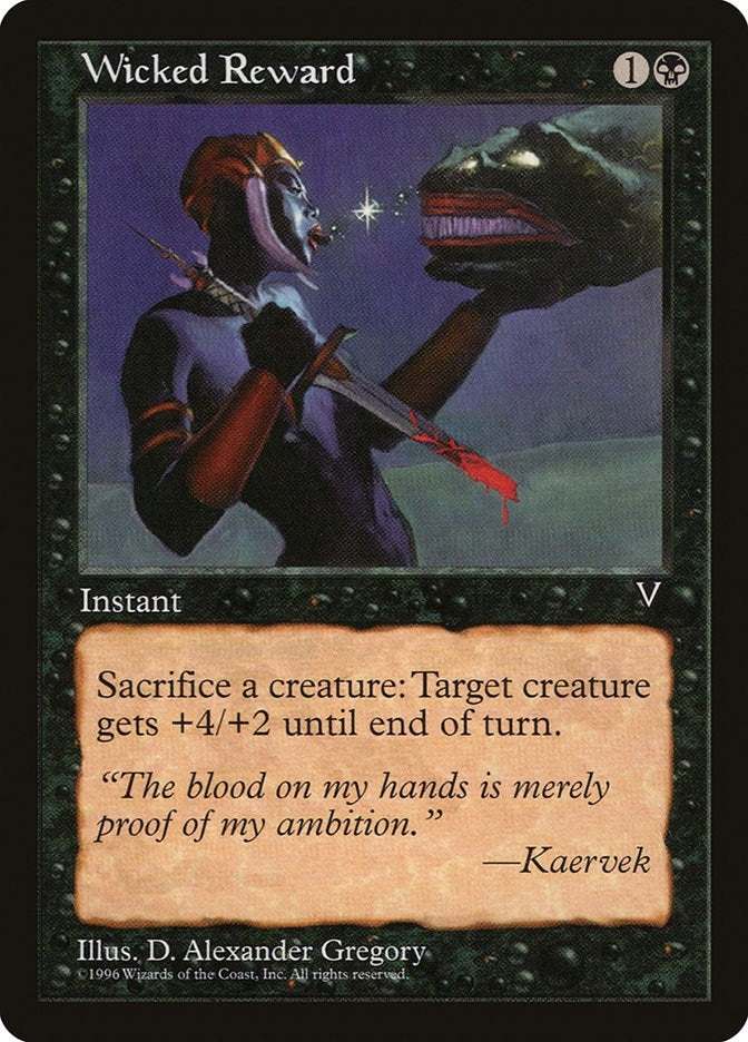 Image for Wicked Reward [Visions] - Magic: The Gathering