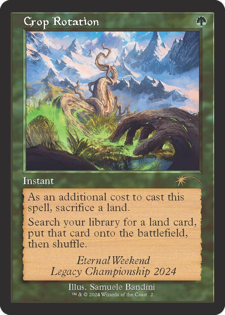Image for Crop Rotation (Retro Frame) (Eternal Weekend 2024 Promo) (2) [Unique and Miscellaneous Promos] - Magic: The Gathering