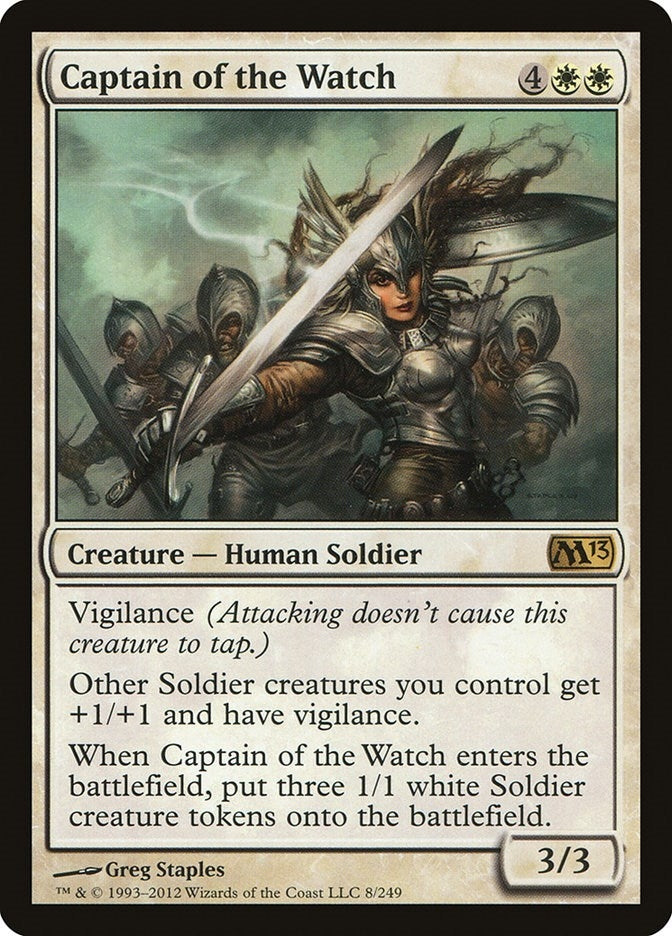 Image for Captain of the Watch (8) [Magic 2013 (M13)] - Magic: The Gathering