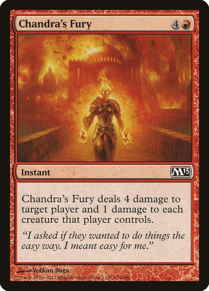 Image for Chandra's Fury (124) [Magic 2013 (M13)] - Magic: The Gathering