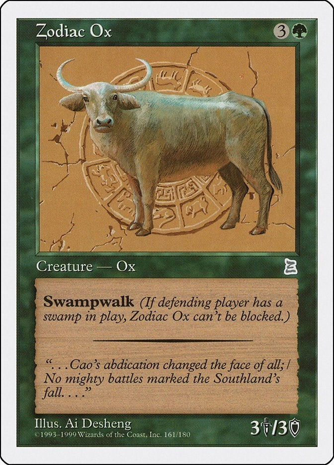 Image for Zodiac Ox (161) [Portal Three Kingdoms] - Magic: The Gathering