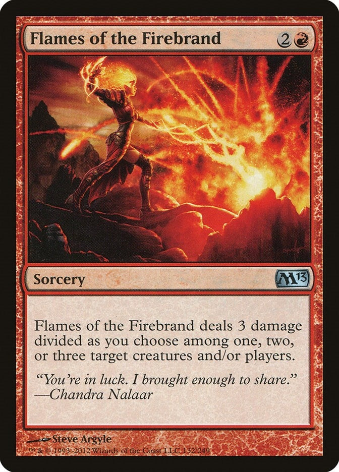 Image for Flames of the Firebrand (132) [Magic 2013 (M13)] - Magic: The Gathering