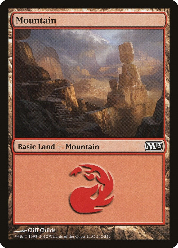 Image for Mountain (242) (242) [Magic 2013 (M13)] - Magic: The Gathering