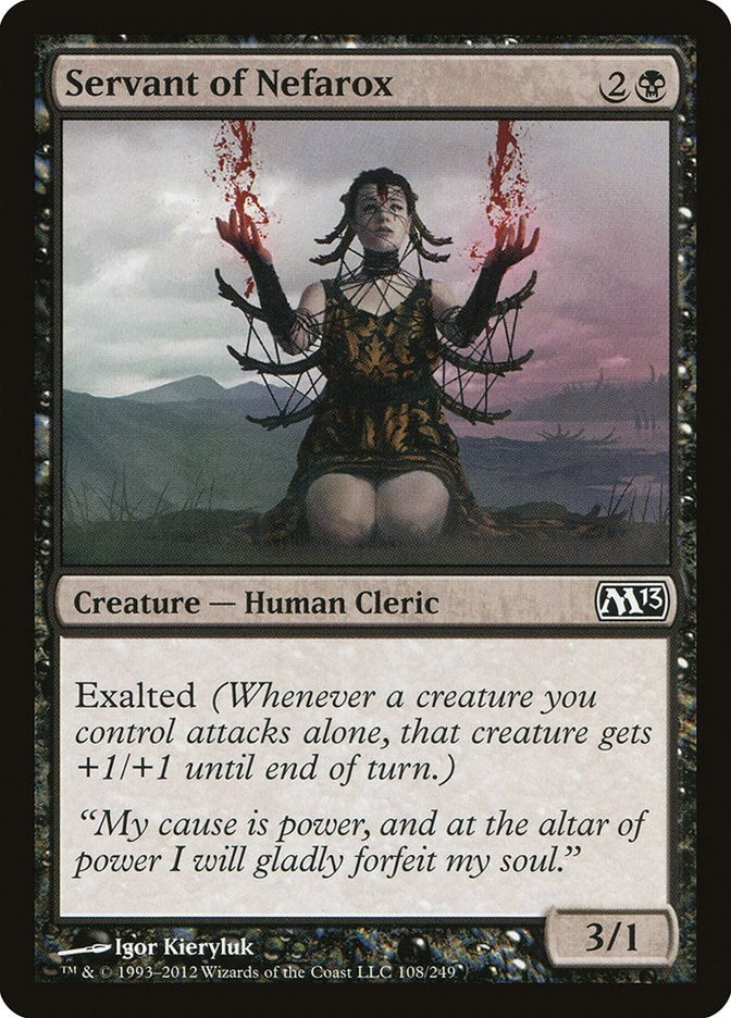 Image for Servant of Nefarox (108) [Magic 2013 (M13)] - Magic: The Gathering