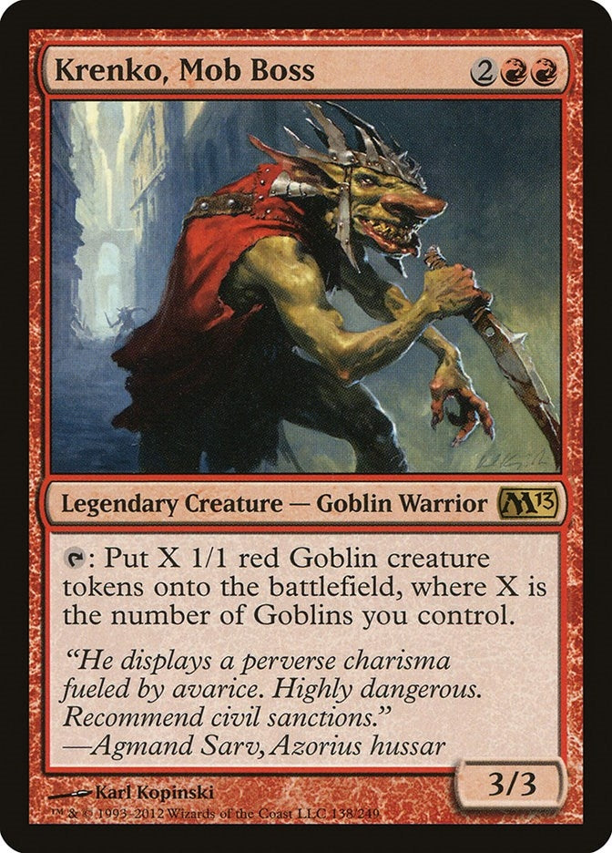 Image for Krenko, Mob Boss (138) [Magic 2013 (M13)] - Magic: The Gathering