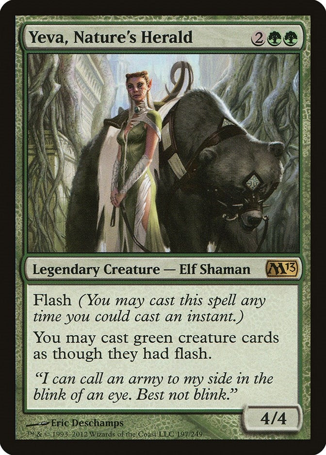 Image for Yeva, Nature's Herald (197) [Magic 2013 (M13)] - Magic: The Gathering