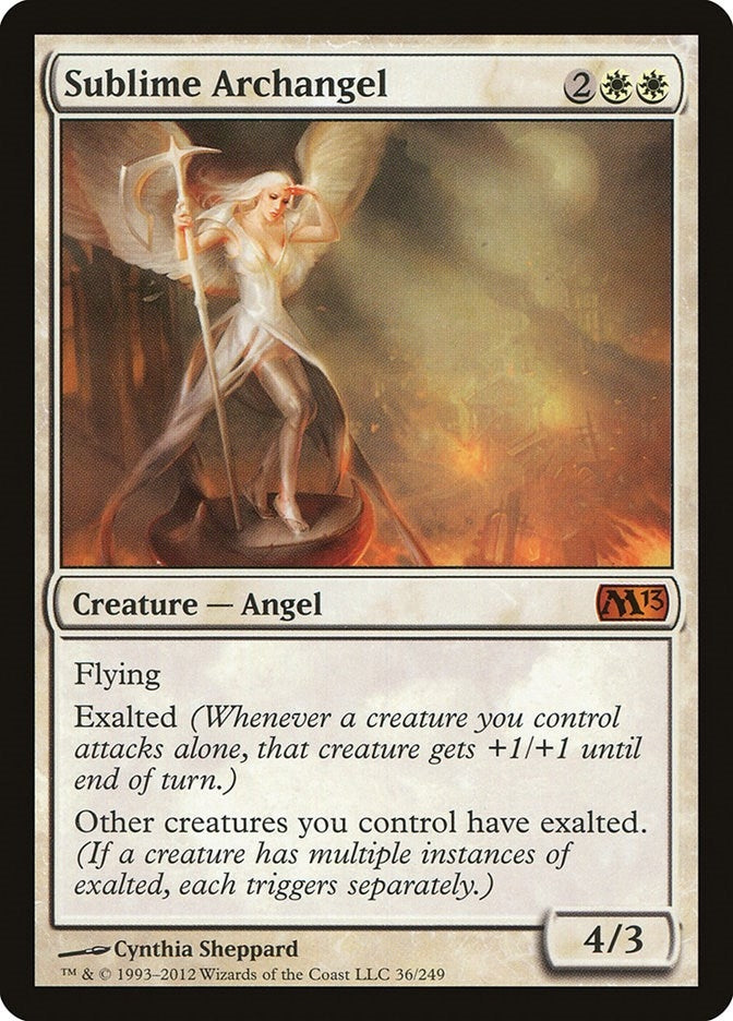 Image for Sublime Archangel (36) [Magic 2013 (M13)] - Magic: The Gathering