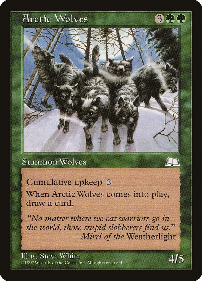 Image for Arctic Wolves [Weatherlight] - Magic: The Gathering