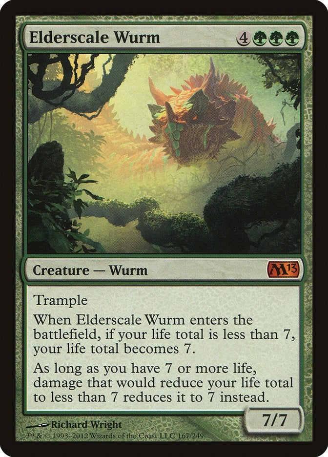 Image for Elderscale Wurm (167) [Magic 2013 (M13)] - Magic: The Gathering