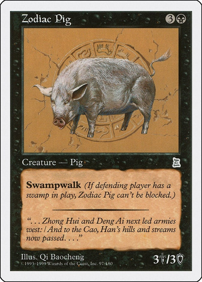 Image for Zodiac Pig (97) [Portal Three Kingdoms] - Magic: The Gathering