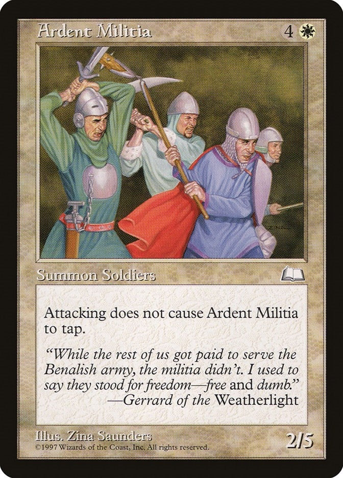 Image for Ardent Militia [Weatherlight] - Magic: The Gathering