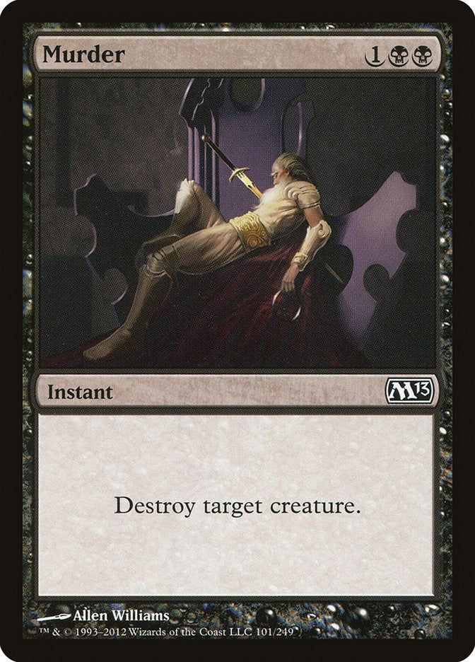 Image for Murder (101) [Magic 2013 (M13)] - Magic: The Gathering