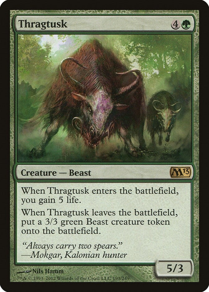 Image for Thragtusk (193) [Magic 2013 (M13)] - Magic: The Gathering