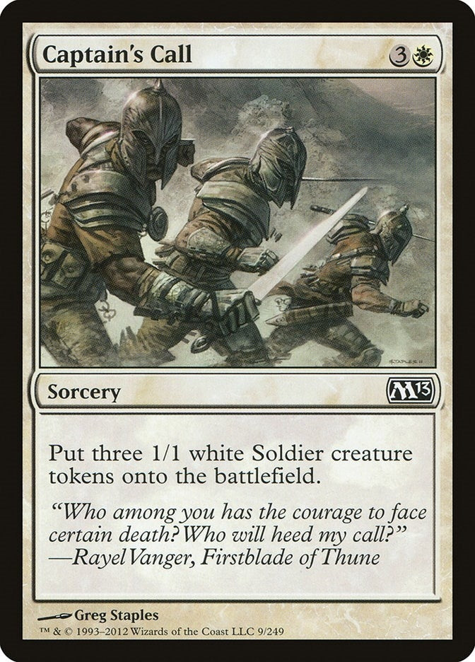 Image for Captain's Call (9) [Magic 2013 (M13)] - Magic: The Gathering