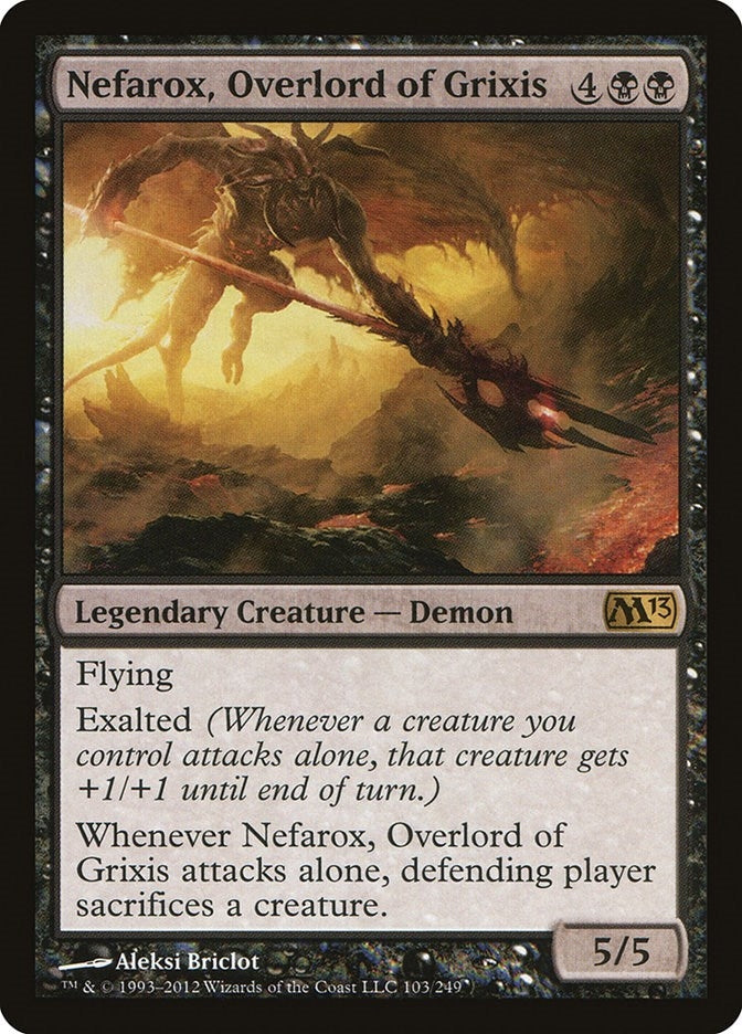 Image for Nefarox, Overlord of Grixis (103) [Magic 2013 (M13)] - Magic: The Gathering