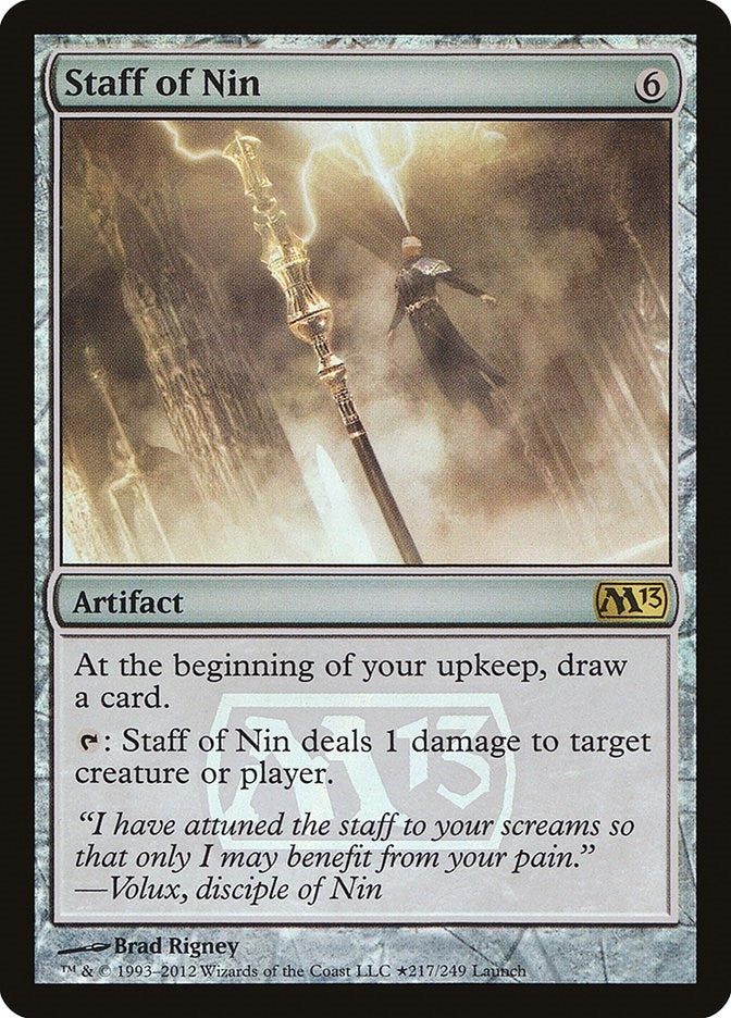 Image for Staff of Nin (217) [Launch Party & Release Event Promos] - Magic: The Gathering